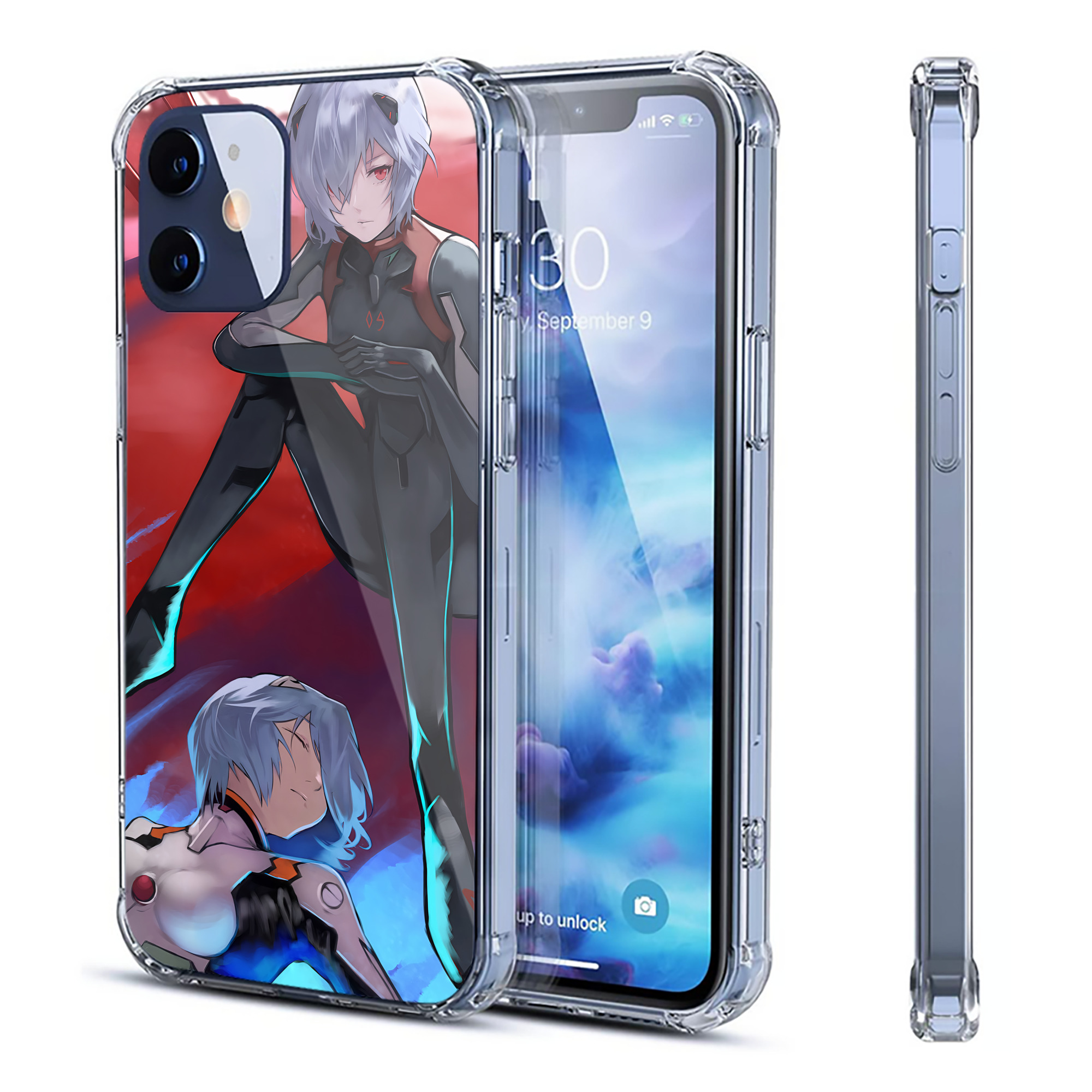 （画像用） EVA 新世紀エヴァンゲリオン 【iPhone 12シリーズ対応】透明スマホケース（クリアソフトケース）